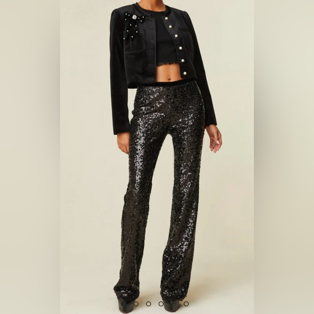 NWT LoveShackFancy Journey Sequin Pant